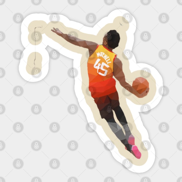 Donovan Mitchell Sticker by xavierjfong